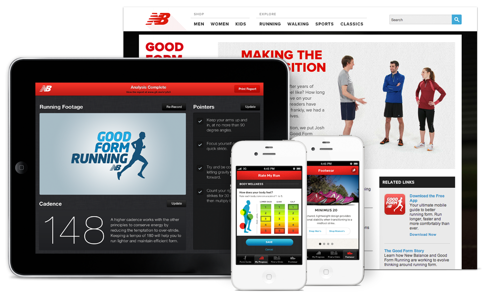 The Good Form Running Site, iPad App, and iPhone App by Mike Scopino